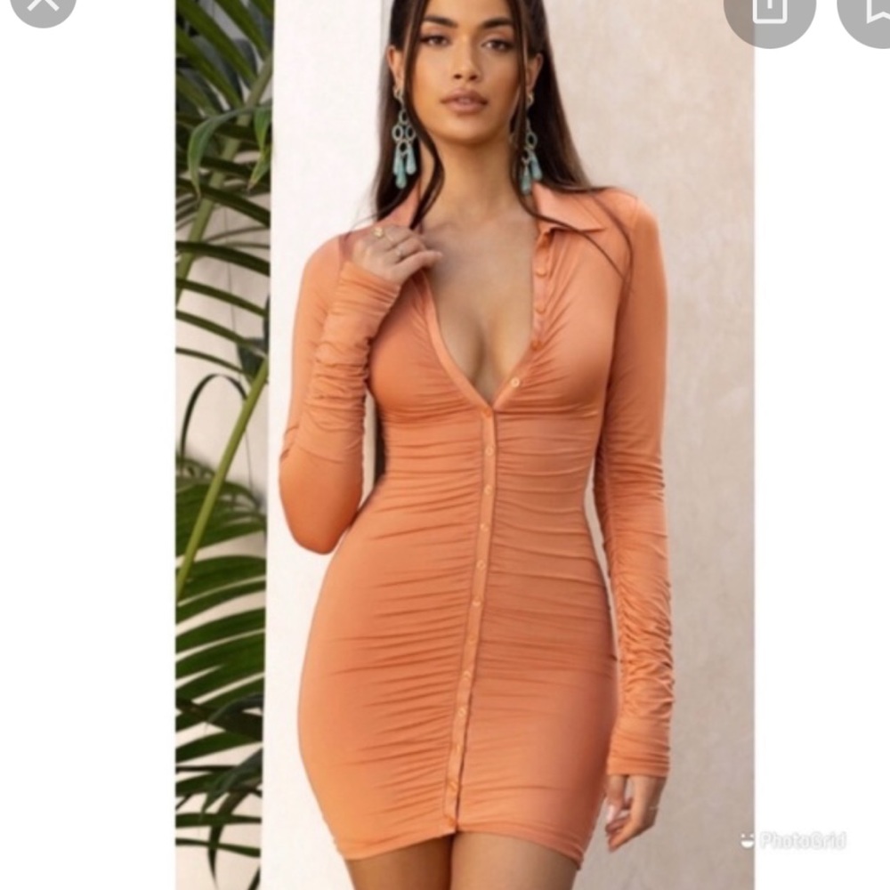 oh polly rouched dress
